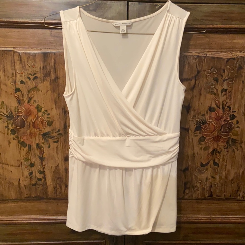 Banana Republic Cream Top Tank Cami Shell